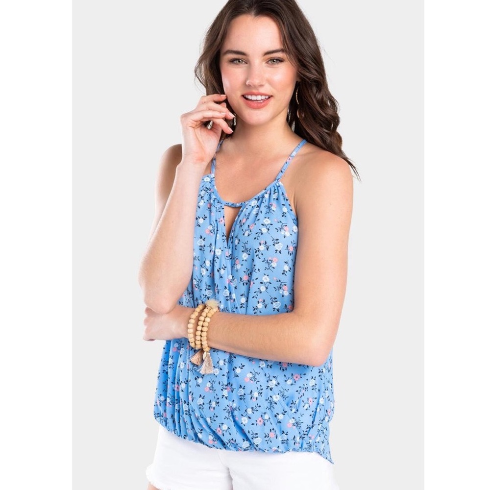 Francesca’s Keyhole Floral Tank - XL - NWT